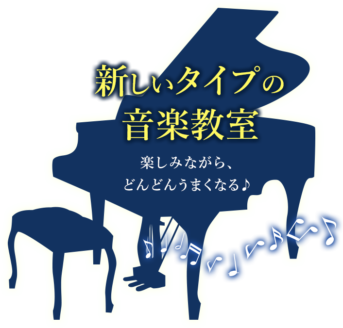 新しいタイプの音楽教室、楽しみながら、どんどんうまくなる♪